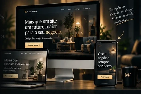 Conceitos ilustrativos de criação de sites profissionais